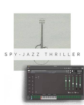 spy-jazz thriller bass