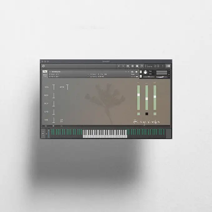 thumb piano with long cinematic sustain