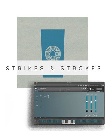 Glass percussion Sample library, professional Kontakt VST light drums