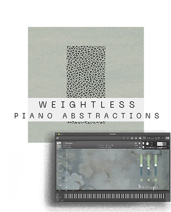 kontakt userinterface and coverart for cinemativ piano textures VST