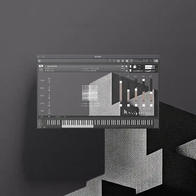 user interface string plugin for Orchestral string saturation and analog fusion sounds