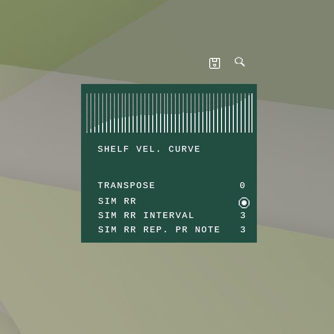 advanced guitar settings user interface